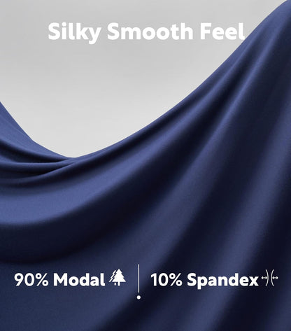 DAVID ARCHY Ultra Soft Modal Underwear Mens Boxer Shorts Loose Breathable Boxers for Men Pack