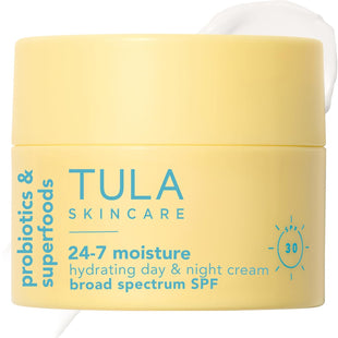 TULA Skin Care 24-7 Hydrating Day Cream SPF - Anti-Aging Moisturizer for Face with SPF 30, Contains Watermelon & Blueberry Extract, 1.5 oz.