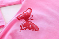 Mud Kingdom Girls Maxi Dress Long Sleeve Cotton Flared Butterfly Casual Spring Autumn A-Lined Dresses