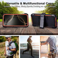 for Phone Case iPhone 16 Pro Max Case Black with Belt Clip Heavy Duty Holster for Shockproof Cases,3 Layers of Sturdy,Military Grade Defender Cover for iPhone 16 Pro Max Cases Black 6.9 Inch