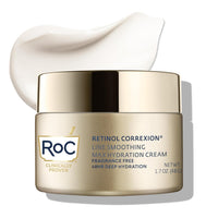 RoC Retinol Correxion Max Daily Hydration Anti-Aging Face Moisturizer with Hyaluronic Acid, Oil Free Skin Care Cream for Fine Lines, Dark Spots, Post-Acne Scars, Retinol Moisturizer, 1.7 Ounces