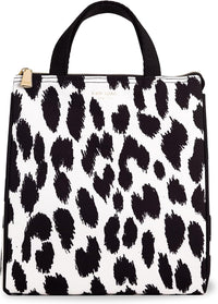 Kate Spade New York, Portable Soft Cooler Lunch Bag with Silver Insulated Interior Lining and Storage Pocket, Joy Dot