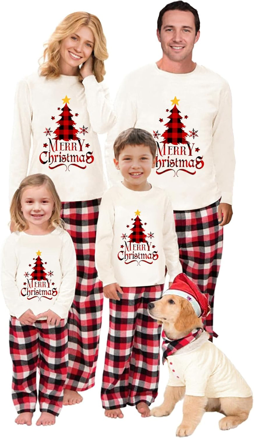 VS&LLWQ Family Christmas Pjs Matching Sets Christmas Pajamas for Family Christmas Elf Pjs Holiday Xmas Jammies Set