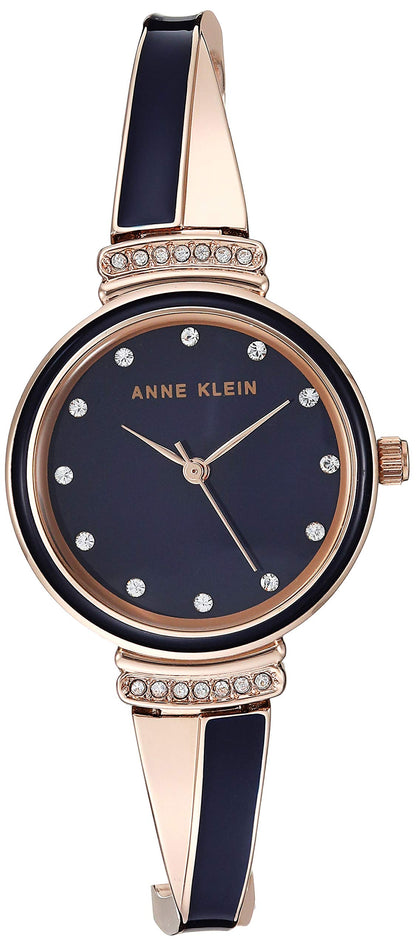 Anne Klein Women's Premium Crystal Accented Watch and Bangle Set