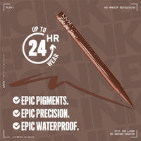 NYX PROFESSIONAL MAKEUP Epic Ink Liner, Waterproof Liquid Eyeliner - Black, Vegan Formula