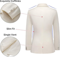 Women's Suit 2 Piece Set Pinstripe Blazer and Bootcut Dressy Pants Set for Work Office Business Outfits