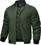 7DAY'S Mens Bomber Jackets Casual Fall Winter Warm Windbreaker Full Zip Windproof Outwear Color-Blocking Coats