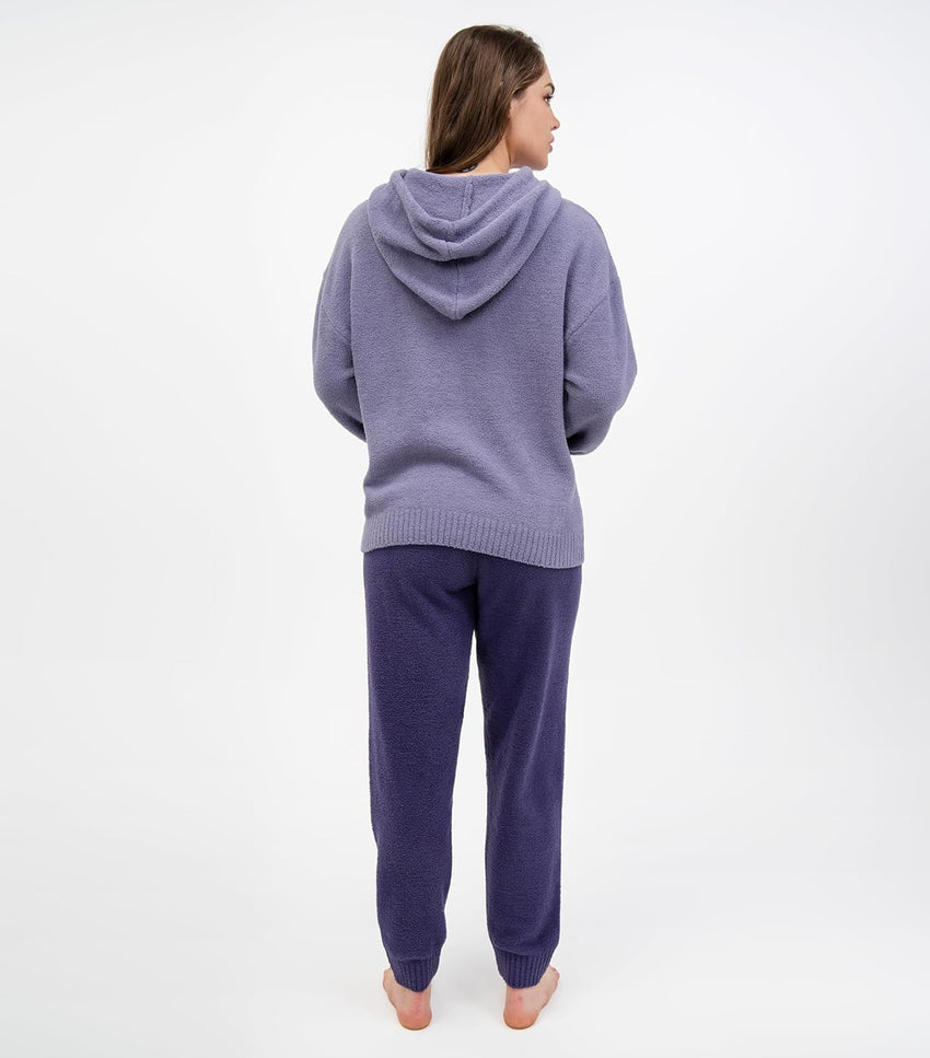 DAVID ARCHY Fleece Pajamas Women Warm Winter Fuzzy Cozy Pjs Sets Soft Comfy Long Sleeve Tops and Pants Sleepwear Loungewear