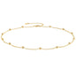 Aobei Pearl 18K Gold Plated Paperclip Chain Choker Satellite Chain Freshwater Cultured Biwa Pearl Pendant Necklace Dainty Turquoise Jewelry for Women