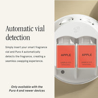 Pura & Simplicity Home Scent Refill - Smart Air Diffuser - Up to 120-Hours of Luxury Fragrance per Refill - Home Essential - Clean & Safe Diffuser Fragrance - 2 Pack, Apple