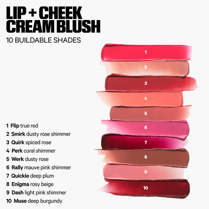 Milk Makeup Lip + Cheek Stick – Multi-Use Cream Blush + Lip Color with Mango Butter, Avocado Oil + Apricot Oil – Hydrating, Buildable, Long-Lasting, Vegan Formula – Smirk, 0.21 oz