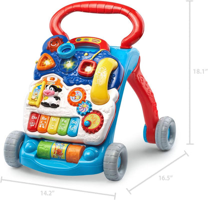 VTech Sit-to-Stand Learning Walker (Frustration Free Packaging), Blue