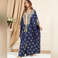 Embroidered Abaya Kaftans for Women Modern Elegant Dubai Moroccan Dubai Kaftan Dresses Abaya for Women Muslim Dress
