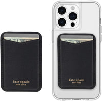 kate spade new york Morgan Magnetic Phone Wallet/Card Holder - Compatible with MagSafe Phones and Cases - Chalk Pink