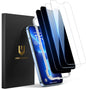 UNBREAKcable 4PCS Screen Protector for iPhone 15-2 Privacy Tempered Glass+2 Clear Glass Double Shatterproof [Easy Installation Frame] [9H Hardness] [Case Friendly] Anti-Scratch for iPhone 6.1 inch