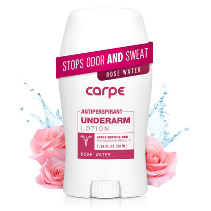 Carpe Underarm Antiperspirant and Deodorant, Clinical strength with all-natural Eucalyptus scent, Combat excessive sweating Stay fresh and dry, Great for hyperhidrosis