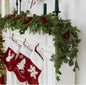 6FT Christmas 144 Branch Tips Cedar Garlands, Anna's Whimsy Artificial Pine Cypress Greenery Garland, Decorations Holiday Indoor Outdoor Christmas Decor Winter Garland