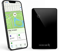 CODE 118 Slim Wallet Tracker Card for Android – Credit Card Size Bluetooth Tracking Device – Ultra Thin Aluminum & Tempered Glass – Ring Feature – Long Battery Life
