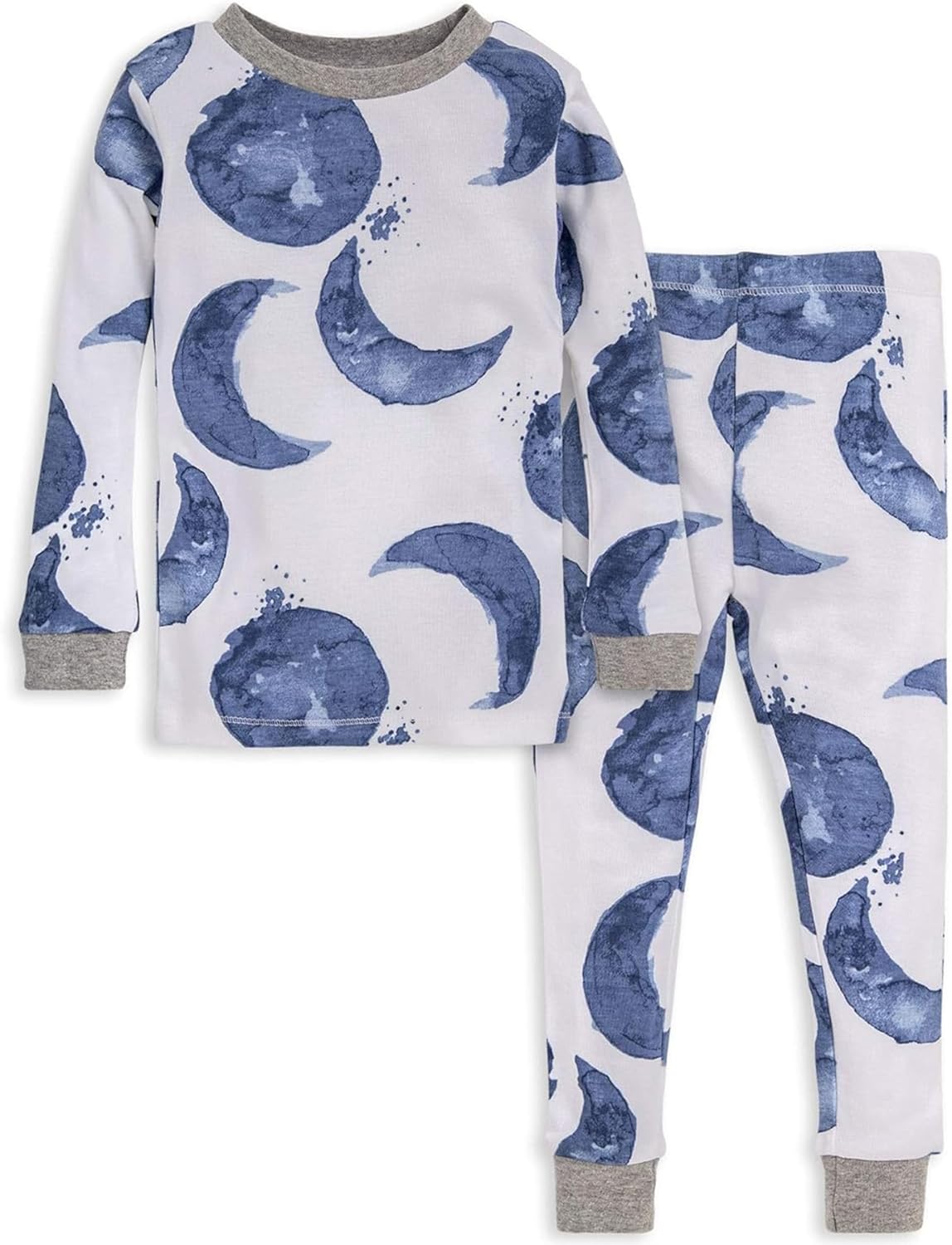 Burt's Bees Baby Girls' Pajamas, 2-Piece Long Sleeve Tee and Pants Organic Cotton PJ Set