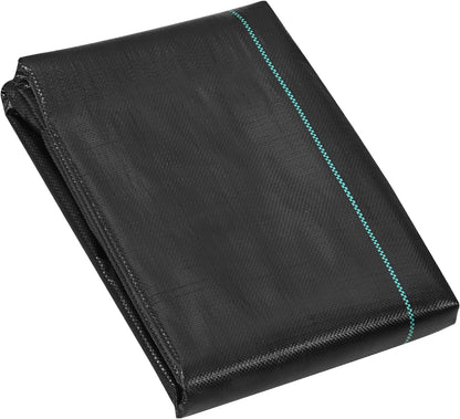 VEVOR Driveway Fabric, Heavy Duty 6x300ft 3oz Woven Landscape Fabric, Garden Weed Barrier Fabric, Weed Control Fabric, Geotextile Fabric for Landscaping, Ground Cover, Weed Block Gardening Mat, Black