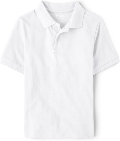 The Children's Place Boys' Uniform Short Sleeve Pique Polo