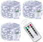 4 Pack 60 LED Fairy Lights Battery Operated with Timer, 20FT Waterproof Twinkle Lights Indoor Outdoor, Cuttable String Lights for Bedroom, Wedding, DIY, Centerpiece, Christmas Decorations (Warm White)