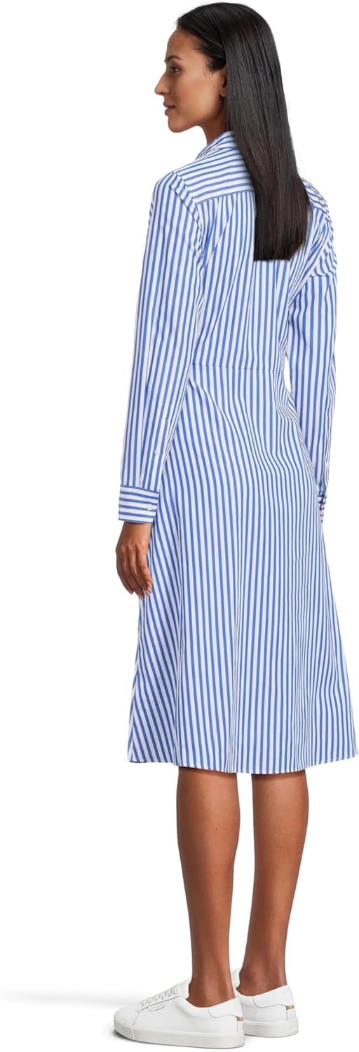 Lauren Ralph Lauren Women's Striped Tie-Front Broadcloth Shirtdress