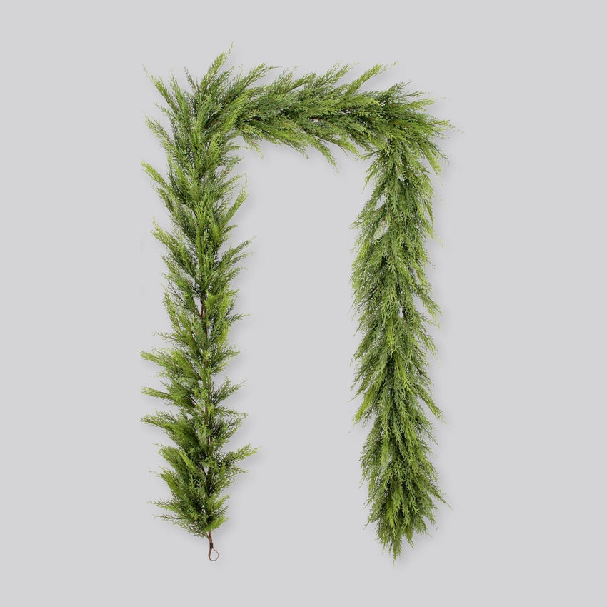 CG Hunter Holiday Collection Faux Garland, Premium Artificial Indoor and Outdoor Large 6-ft Magnolia, Eucalyptus, Pinecone, Needle Pine Christmas Garland, Christmas Decorations and Holiday Greenery