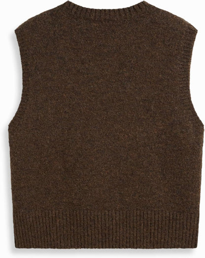 CIDER Women’s Sweater Vest Knit Sleeveless Pear Cute Graphic Sweater Vest Tank Top Fall Outfits
