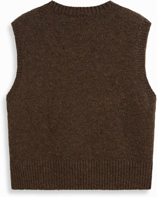 CIDER Women’s Sweater Vest Knit Sleeveless Pear Cute Graphic Sweater Vest Tank Top Fall Outfits