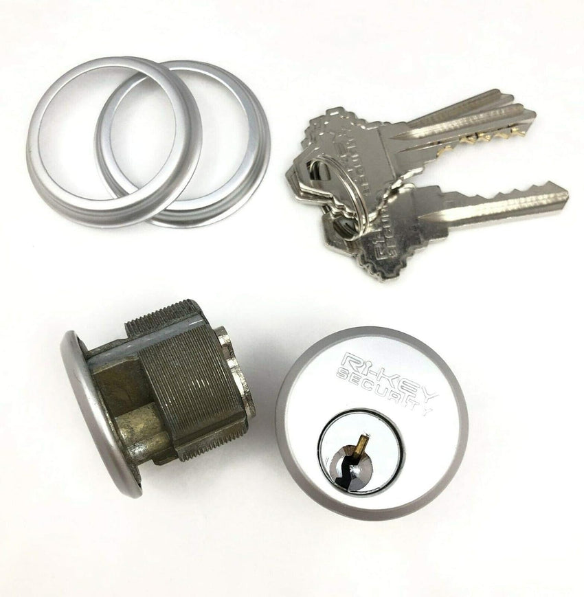 2 Mortise Lock Cylinders 1" for Commercial Store Front Entry Door Adams Rite