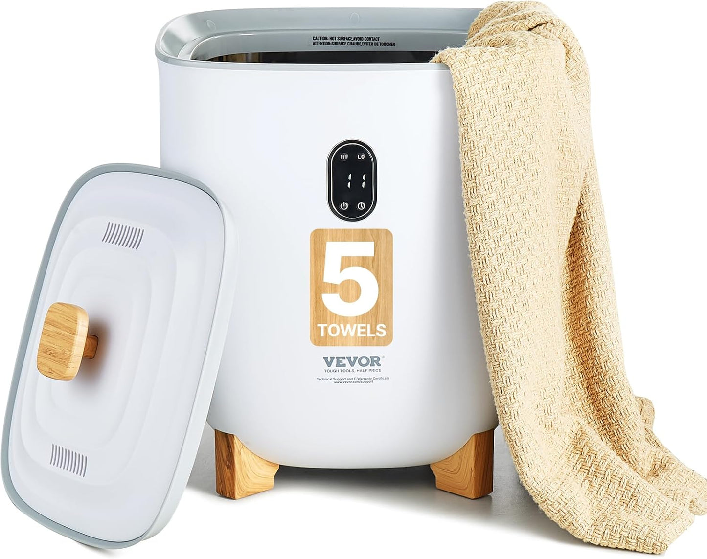 VEVOR Towel Warmers for Bathroom, 35 L Towel Warmer Bucket，Towel Dryer with Auto Shut Off for Spa Fits up to 6 Oversized Towels, Blankets, Clothes, Bathrobes, PJ's and More
