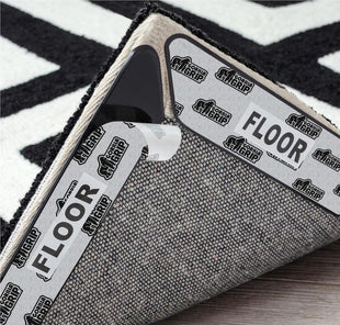 GORILLA GRIP Rug Gripper Pads Keep Area Rugs Corners from Curling, No Damage Reusable Double-Sided Stickers, Holds Down Carpet in Place on Hardwood Floors, Grips Tile Floor, Holiday Home Decor 8 Pcs