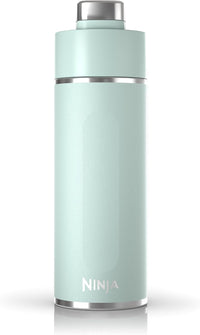 Ninja Thirsti 18oz Travel Water Bottle, For Carbonated Sparkling Drinks, Colder and Fizzier Longer, Leak Proof, 24 Hrs Cold, Dishwasher Safe, Stainless Steel Insulated Tumbler, Cloud White, DW1801WH