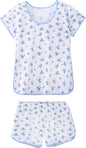 Hilinker Womens Sexy Pajama Set Ruched Lace Trim Cami and Shorts Summer Cute Pjs 2 Piece