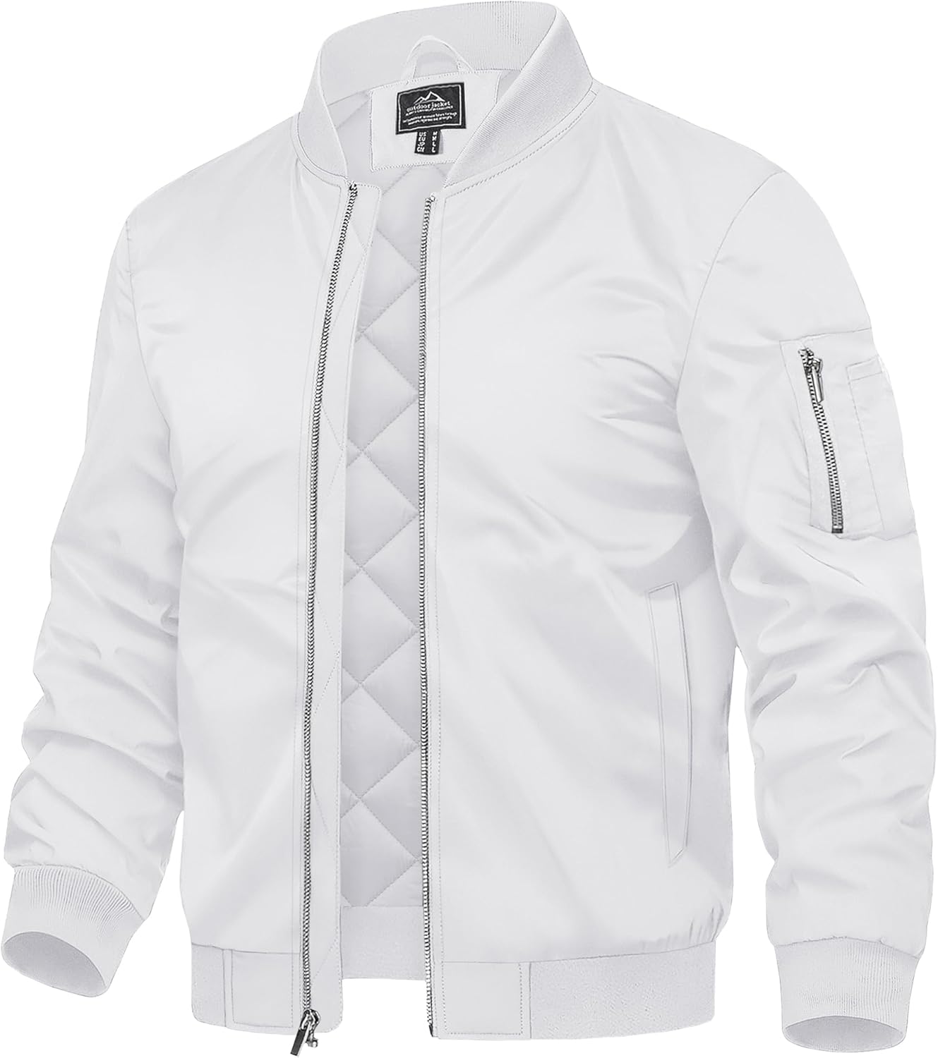 7DAY'S Men's Bomber Jackets Thermal Quilted Jacket Water Resistant Warm Winter Coats