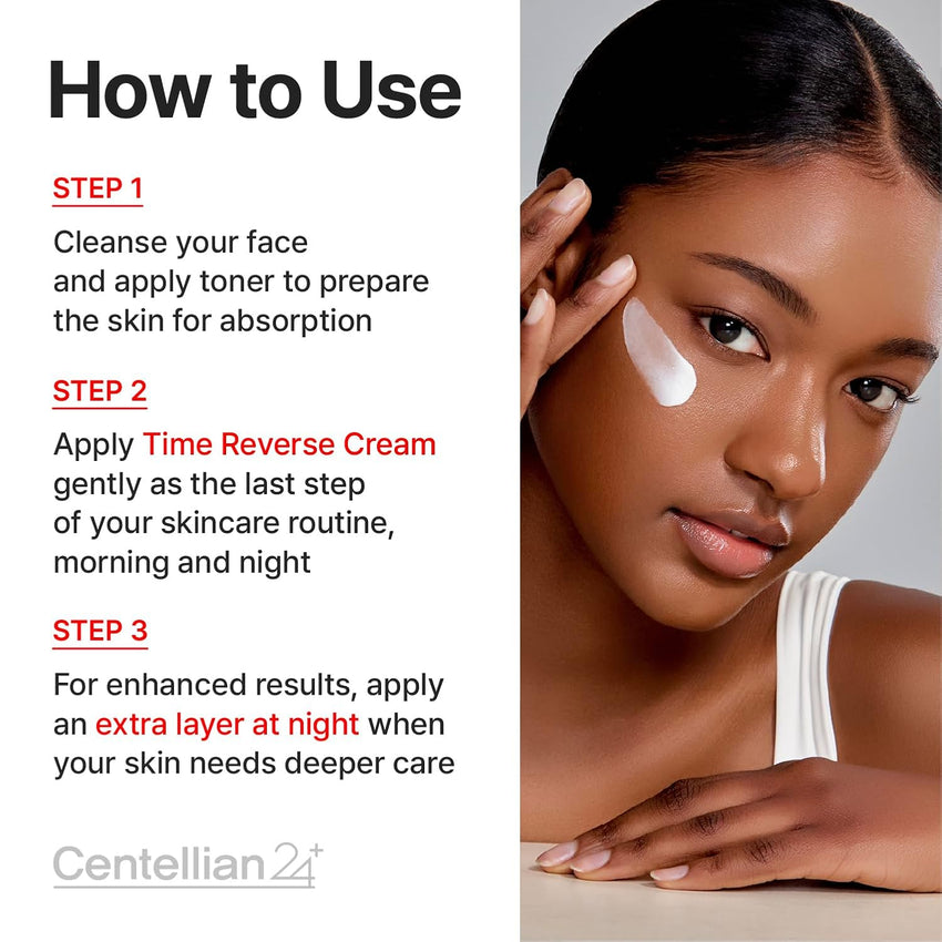 CENTELLIAN 24 Madeca Cream Time Reverse (1.69fl oz) - Advanced Fast-Absorbing & Nourishing, Hydrates, Firms & Reduces Wrinkles, Low Irritation, Korean Skin Care Centella Asiatica, Collagen