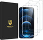 UNBREAKcable Shatterproof Tempered Glass Screen Protector for iPhone 12/12 Pro [2-Pack] [99.99% HD Clear] [Easy Installation Frame] [9H Hardness] [Full Coverage] [Bubble Free] for Apple 6.1''