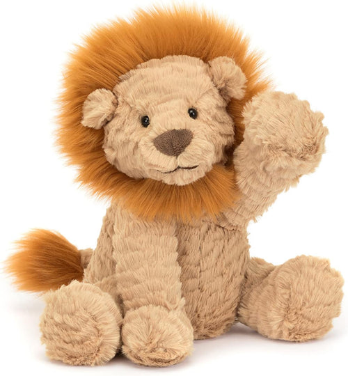 Jellycat Fuddlewuddle Lion Stuffed Animal, Medium 9 inches - Big Cat Plush Toy - Classic Children's Gift