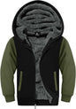SWISSWELL Hooded Jacket for Boys Full Zip Ultra Soft Sherpa Fleece Hoodie Sweatshirt for Kids School Hooded Outerwear