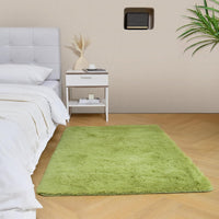 duduta Navy Blue Fluffy Plush Runner Rugs 2x6 ft Tie Dye Rectangle Shag Rug for Bedroom Dorm Living Room Kids Room, Machine Washable Anti-Slip