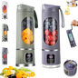 Digital Multimode Juicer Blender, Portable Blender Personal Electric,500ml Portable Juicer For Shakes And Smoothies, Best For Home & Travel (2PCS White Army Green)