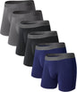 DAVID ARCHY Mens Underwear Boxer Briefs Breathable Soft Moisture-Wicking with Fly Underwear for Men Multipack
