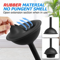 2Pack 2 in 1 Toilet Brush and Plunger Set, Extended Handle Plunger,Toilet Bowl Brush Plunger Set,Bathroom Cleaning Tools,Toilet Brush Plunger Combo,Cleaning Brush,Cleaning Supplies