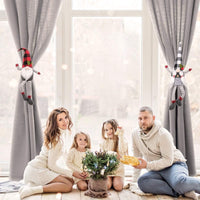 D-FantiX Christmas Curtain Tieback Buckle Set of 2, Mr and Mrs Gnome Curtain Tiebacks Holder Fastener Buckle Window Christmas Ornaments Decorations Home Décor 2025