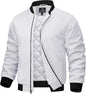 7DAY'S Mens Bomber Jackets Casual Fall Winter Warm Windbreaker Full Zip Windproof Outwear Color-Blocking Coats