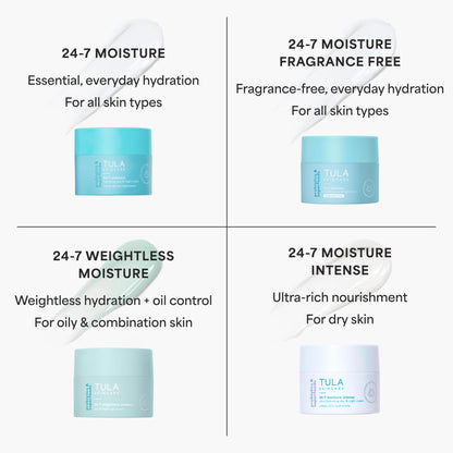 TULA Skin Care 24-7 Moisture Intense Ultra Hydrating Day & Night Cream - Ultra Nourishing Moisturizer for Face, Soothe Skin, Maintain Skin Balance & Improve Skin Smoothness