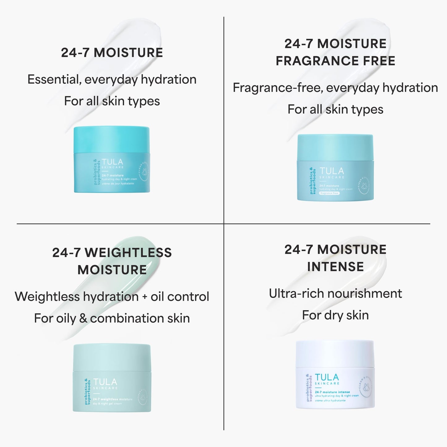 TULA Skin Care 24-7 Moisture Intense Ultra Hydrating Day & Night Cream - Ultra Nourishing Moisturizer for Face, Soothe Skin, Maintain Skin Balance & Improve Skin Smoothness