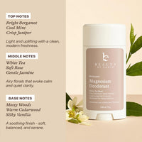 Aluminum Free Deodorant for Women – USA Made Natural Magnesium Deodorant with 55% Organic Ingredients, Baking Soda Free, Long-Lasting All-Day Odor Protection, Non-Irritating for Kids & Sensitive Skin