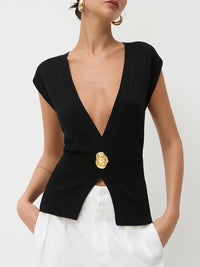 CIDER Womens Sweater Vest Deep V Neck Sleeveless Lightweight Vest Tank Tops Business Casual Trendy Outfits